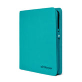 MintKeeper - Premium 12-Pocket Zip Card Binder - Aqua Blue